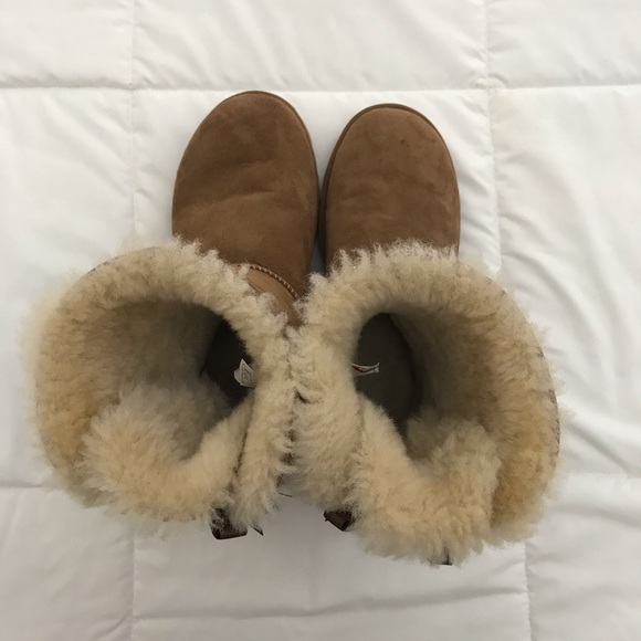 Womens UGG® Bailey Bow II Boot - Chestnut - Picture 3 of 15